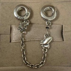 Pandora Butterfly Safety Chain Charm